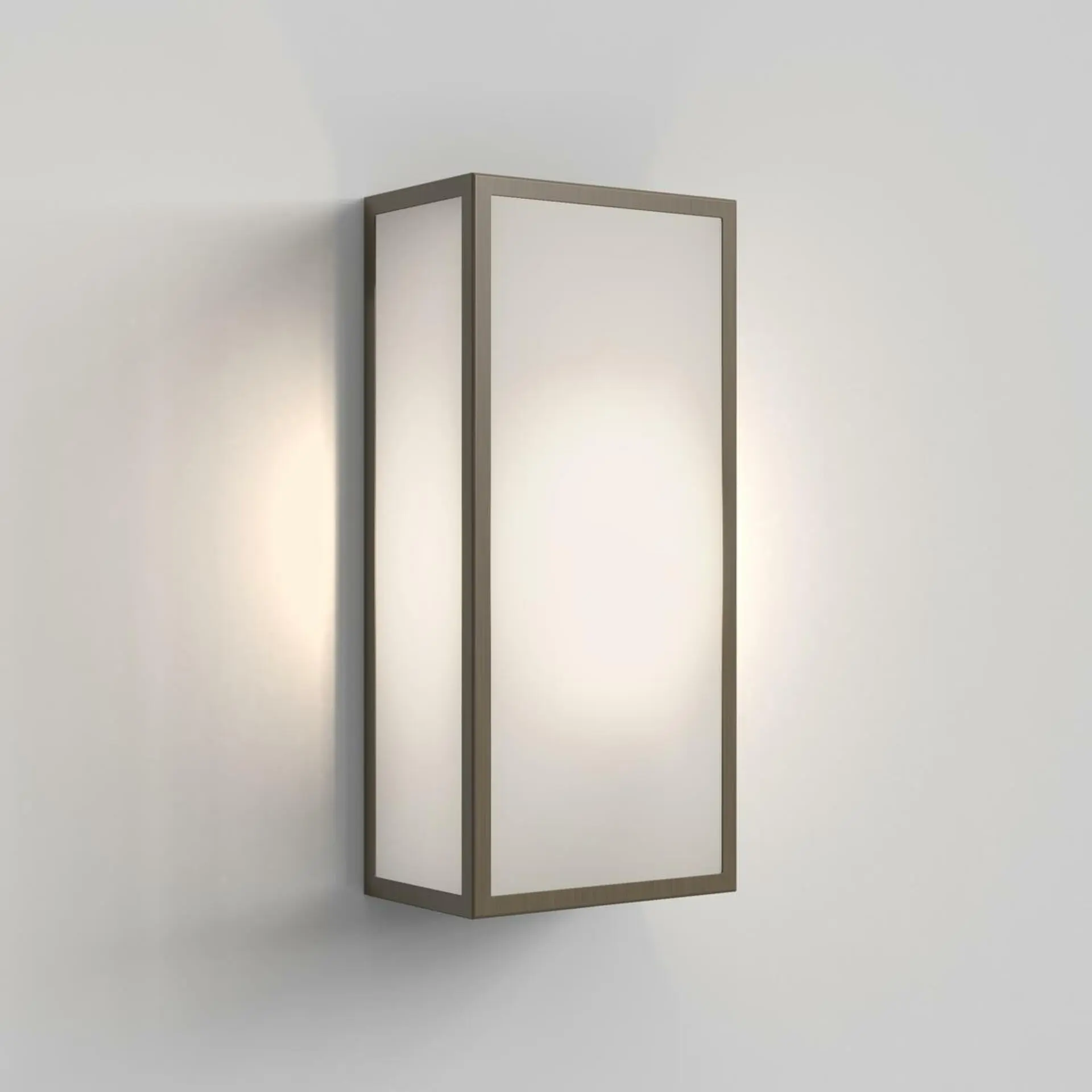 ASTRO venkovní nástěnné svítidlo Messina 160 Frosted II 12W E27 bronz 1183026