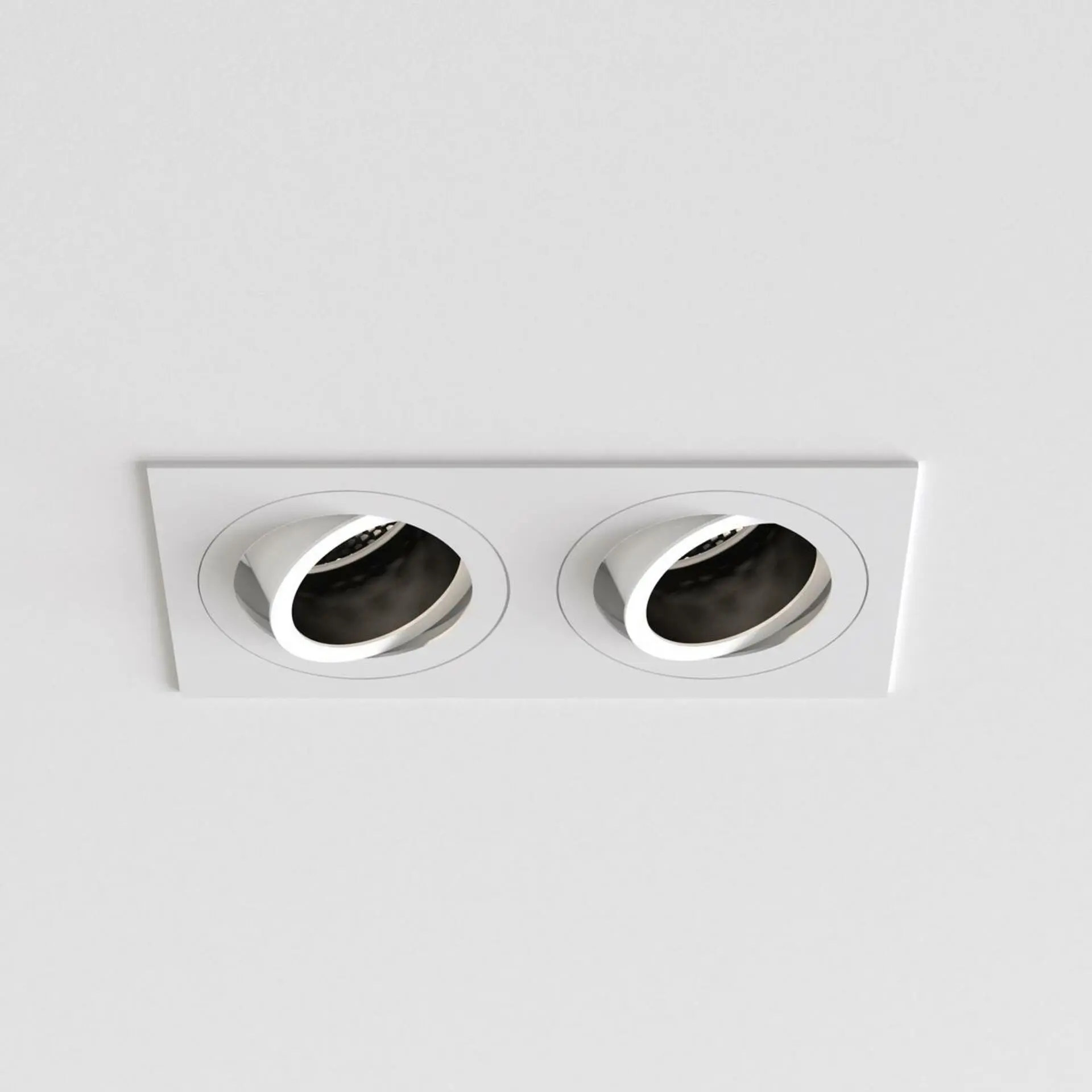 ASTRO downlight svítidlo Pinhole Square Twin nastavitelné 2x6W GU10 bílá 1434005