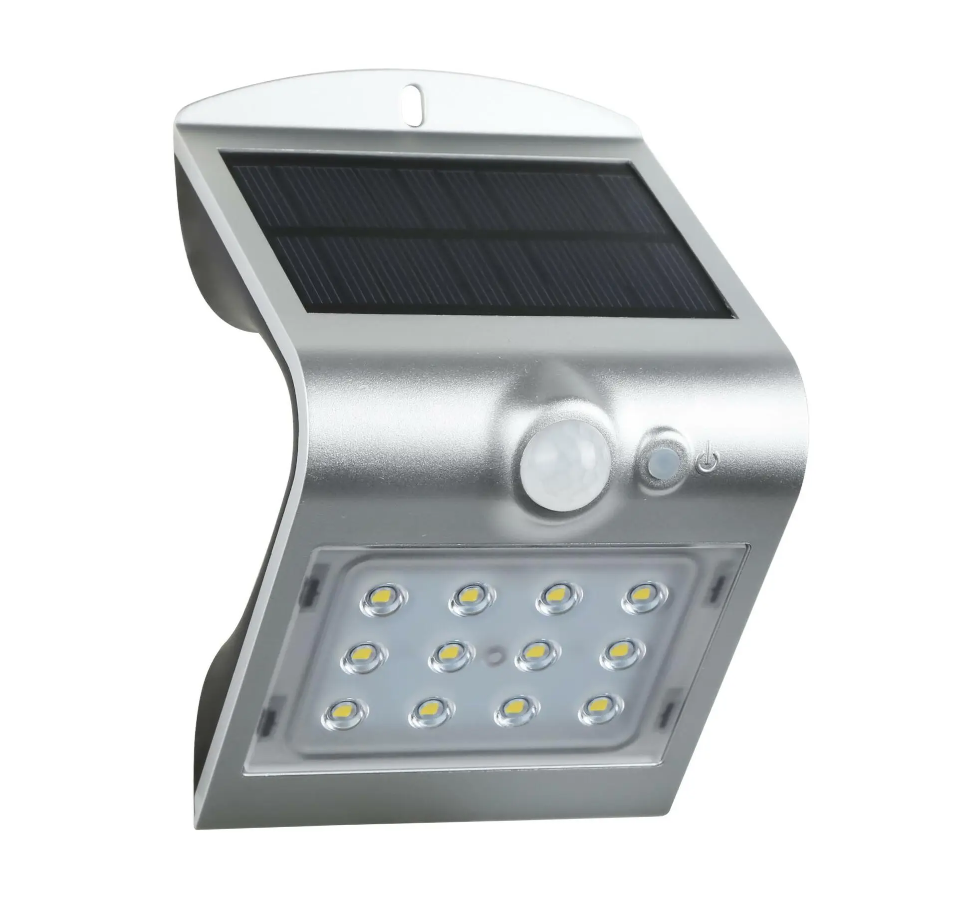 CEN ACSS-151240 SOLÁRNÍ LED ARCADIA 1.5 SENZOR STŘÍBRNÁ 1,5W 4000K 220Lm IP65  - CENTURY