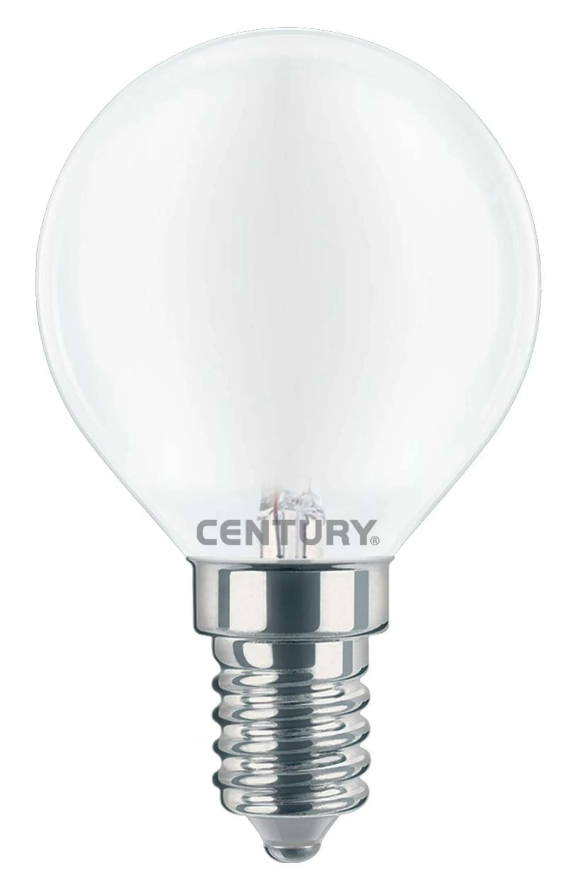 CEN INSH1G-041440 LED FILAMENT MINI GLOBE SATEN 4W E14 4000K 470Lm 360d 45x80mm IP20  - CENTURY