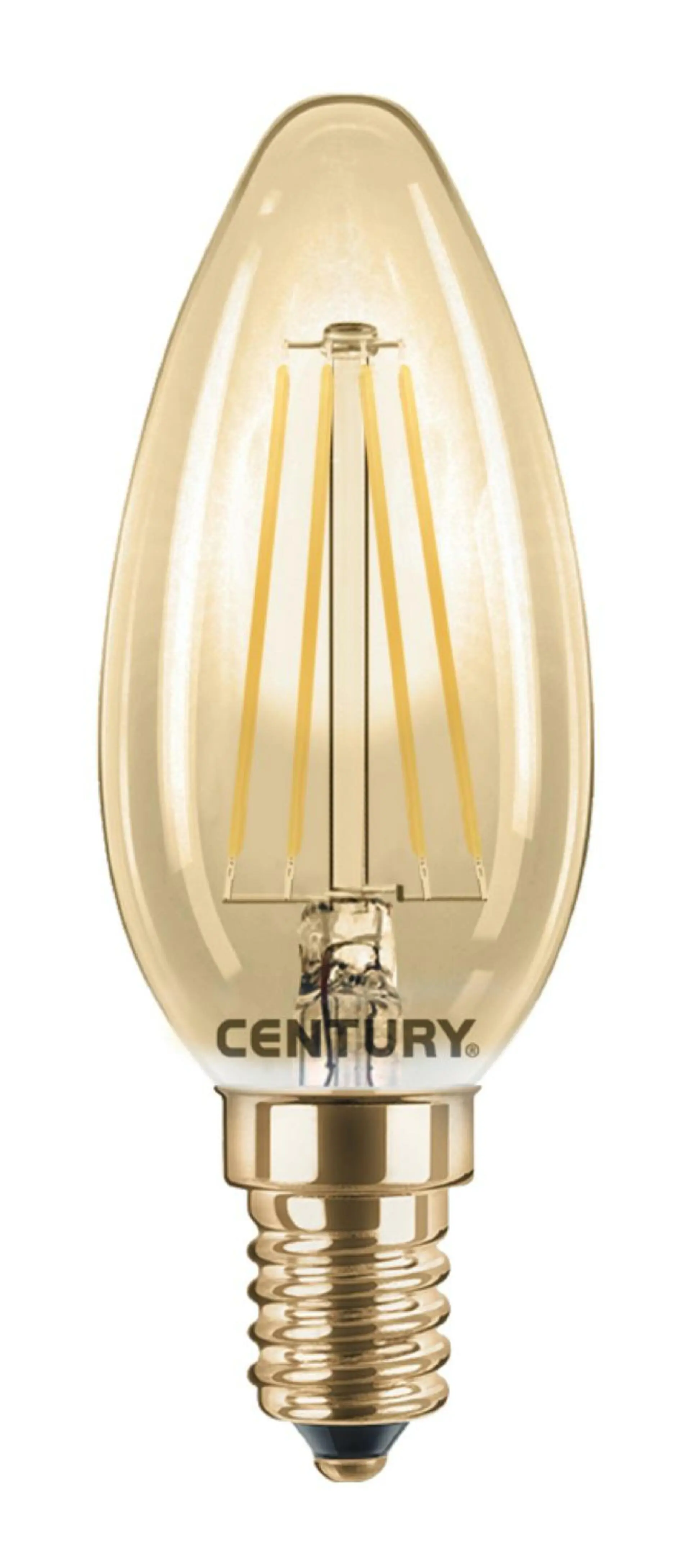 CENTURY LED FILAMENT SVÍČKA EPOCA 4W E14 2200K 320Lm 360d 35x97mm IP20 CEN INVM1-041422
