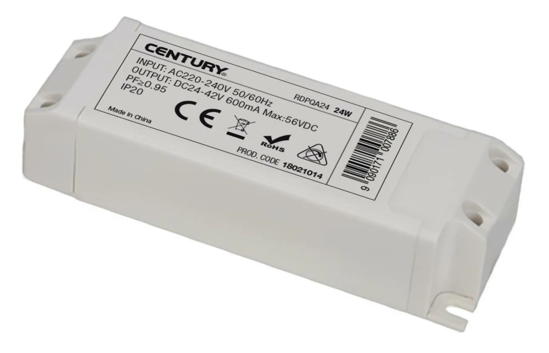 CEN RDPQA24 LED DRIVER náhradní na 24W IP20 100-240VAC. - CENTURY