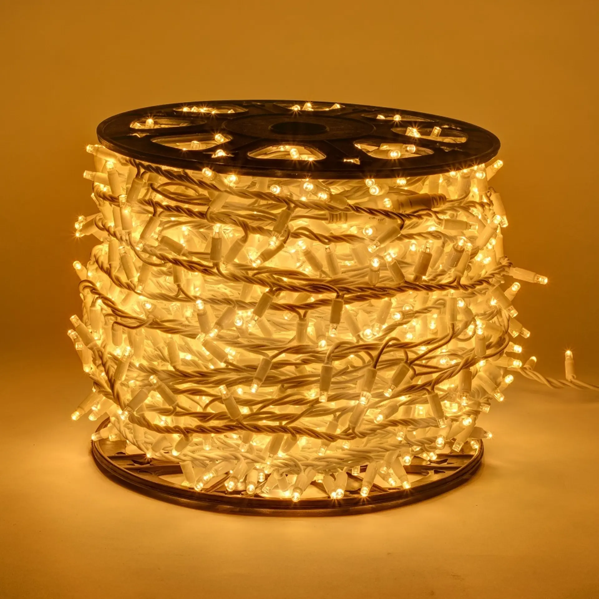 DecoLED LED světelný řetěz, 100m, teple bílá, 2000 diod, bílý kabel, IP67 SKNX0102W