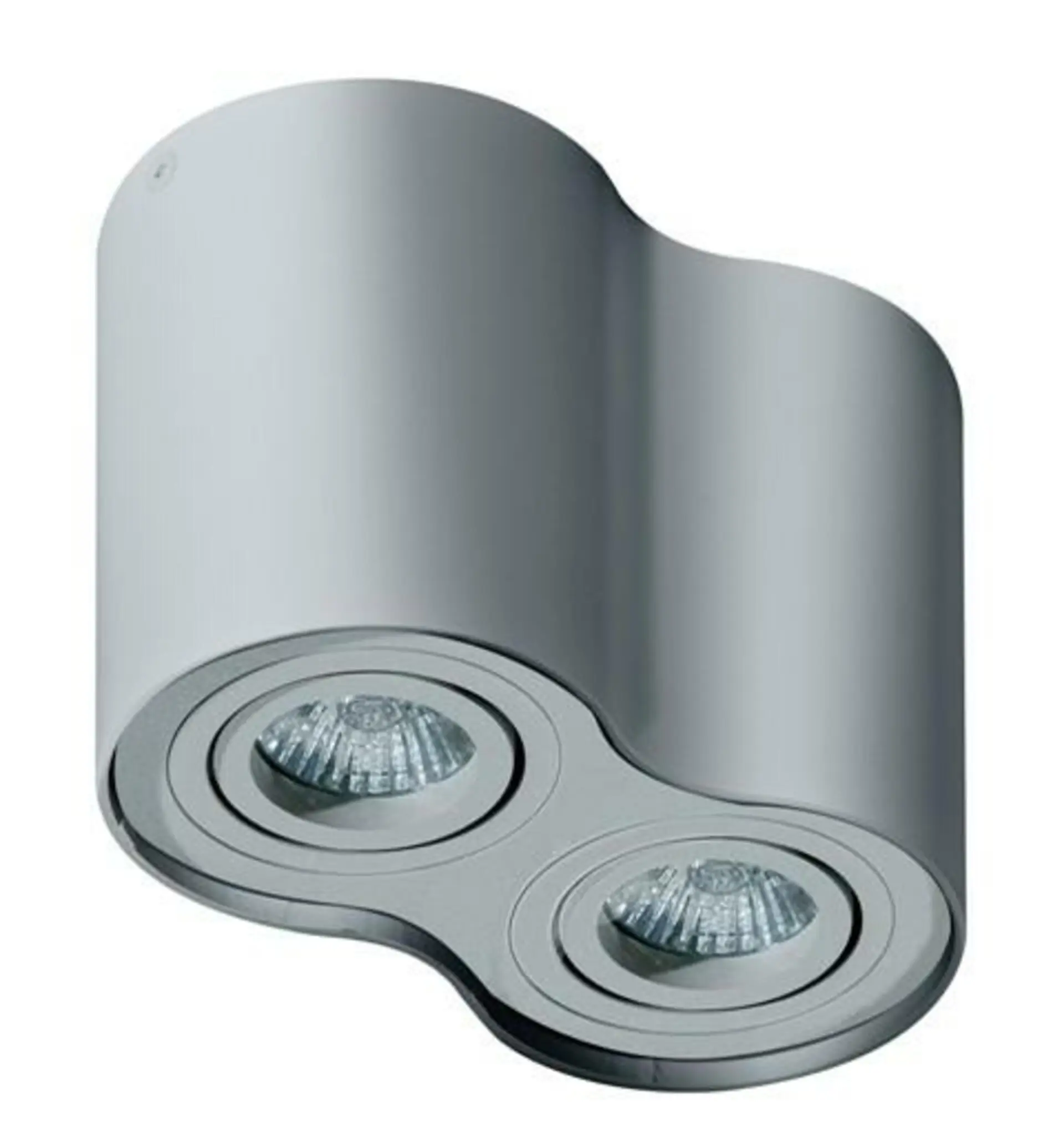 AZZ AZ1787 Stropní bodové přisazené svítidlo Azzardo Bross 2 bright grey AZ1787 GU10 2x50W IP20 17cm světle šedé - AZZARDO
