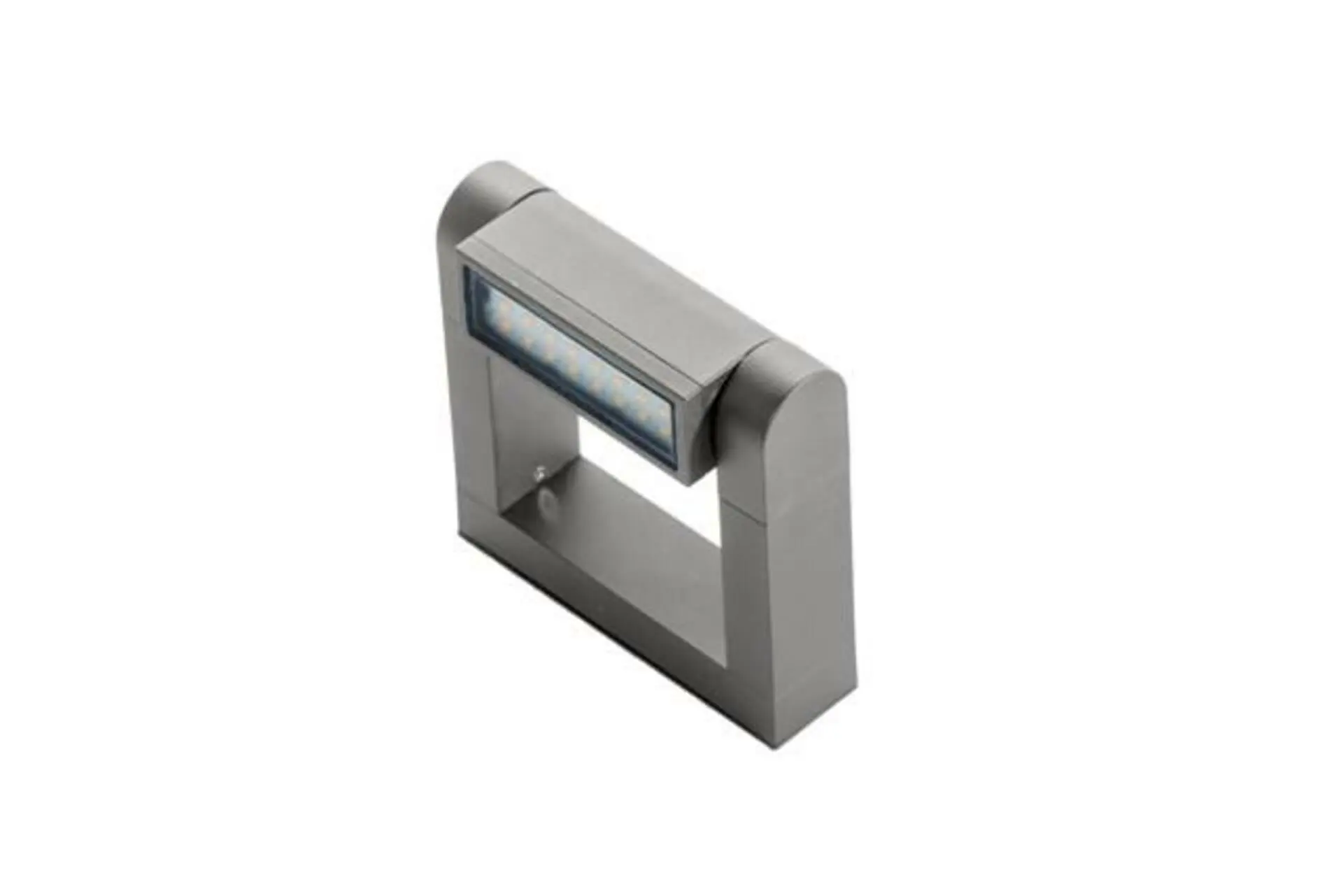 AZZ AZ2133 LED Venkovní nástěnné svítidlo Azzardo Frame wall bright grey AZ2133 8W 800lm 3000K IP54 18,5cm světle šedé - AZZARDO