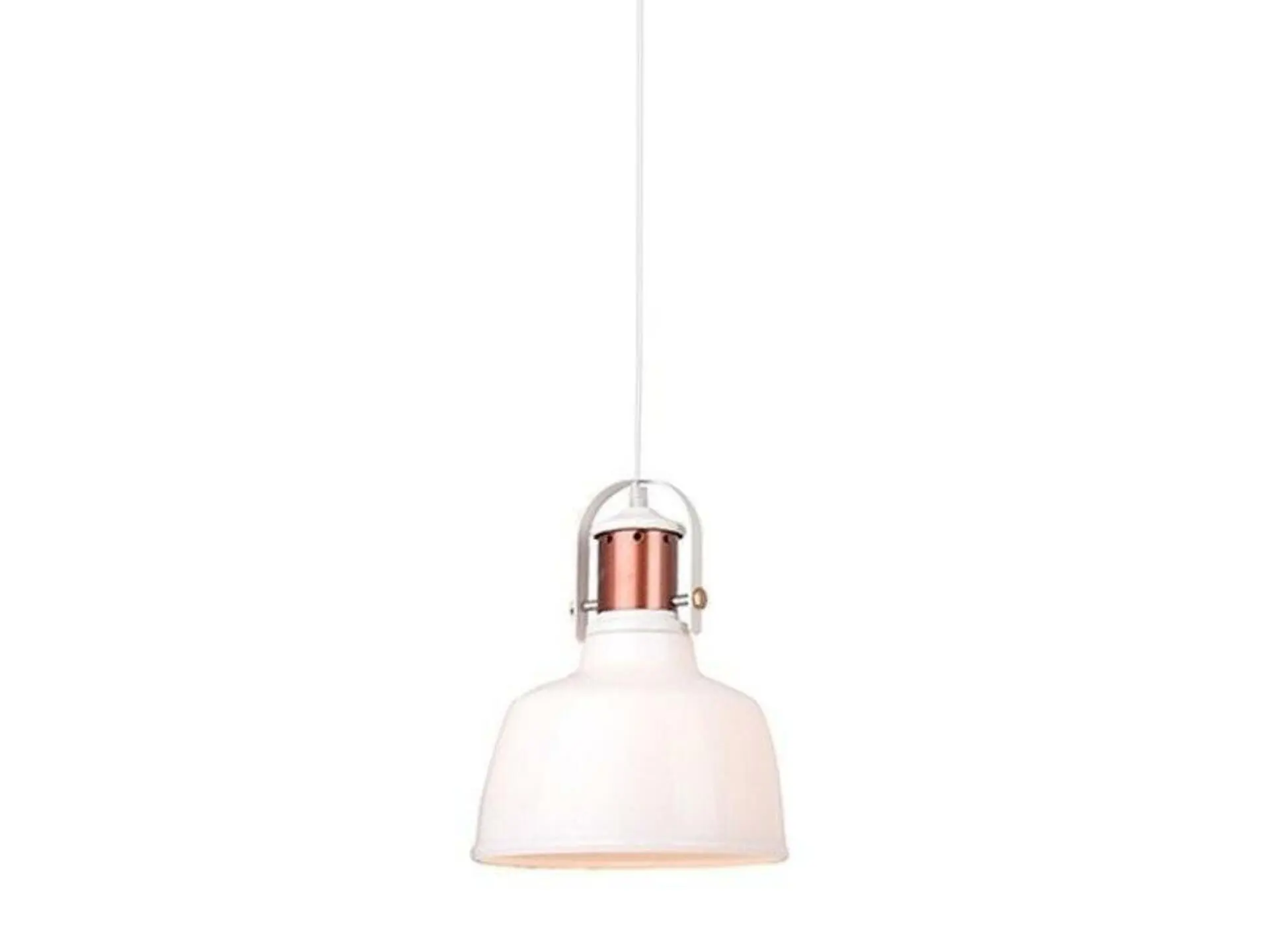 Závěsné svítidlo AZzardo Darling 1 white glass AZ2143 E27 1x40W IP20 22cm bílé