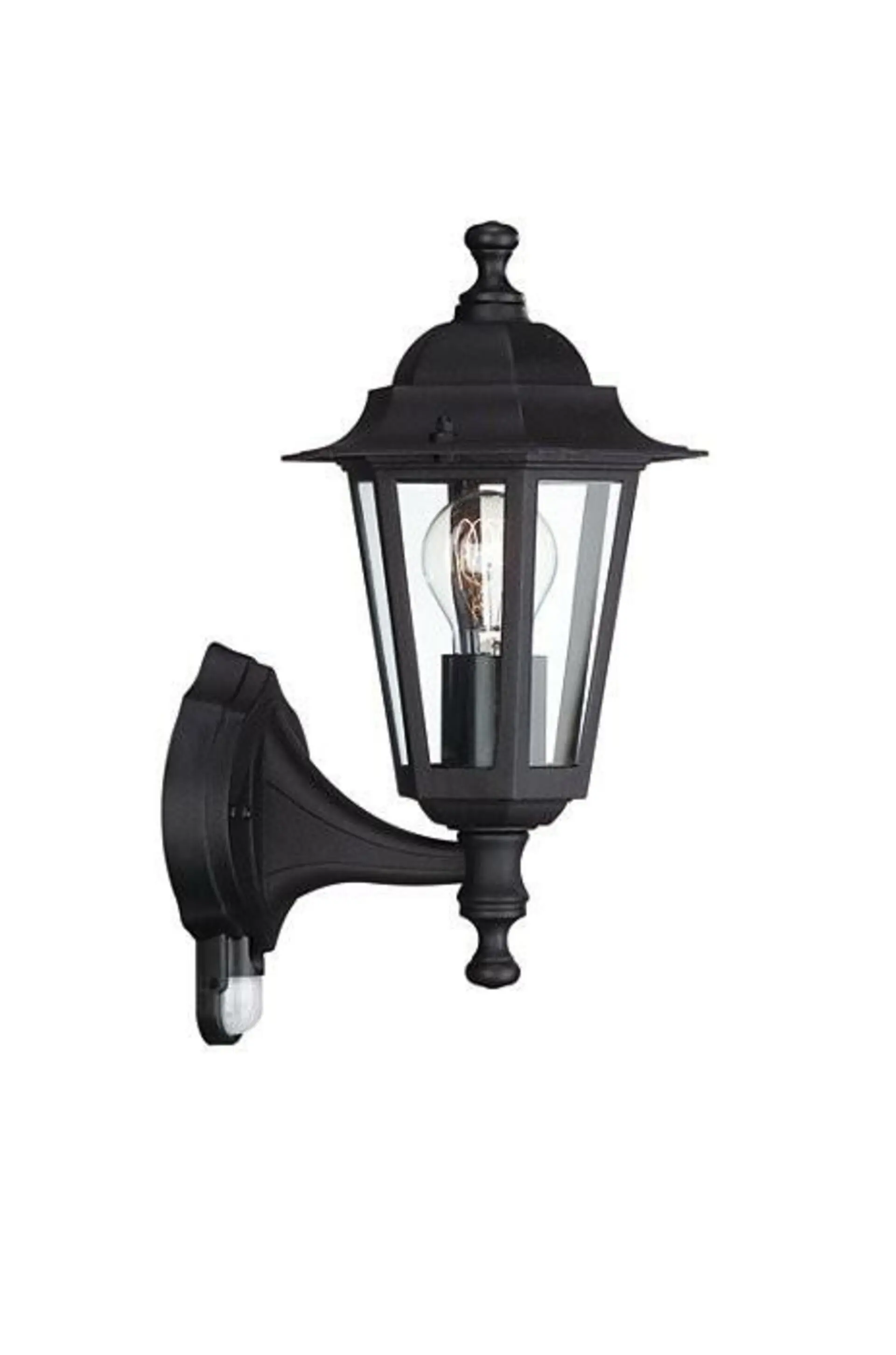 PH 17473/30/PN PEKING SVÍTIDLO VENKOVNÍ NÁSTĚNNÉ s čidlem E27 max. 60W, IP44, černá - PHILIPS (915006002701)