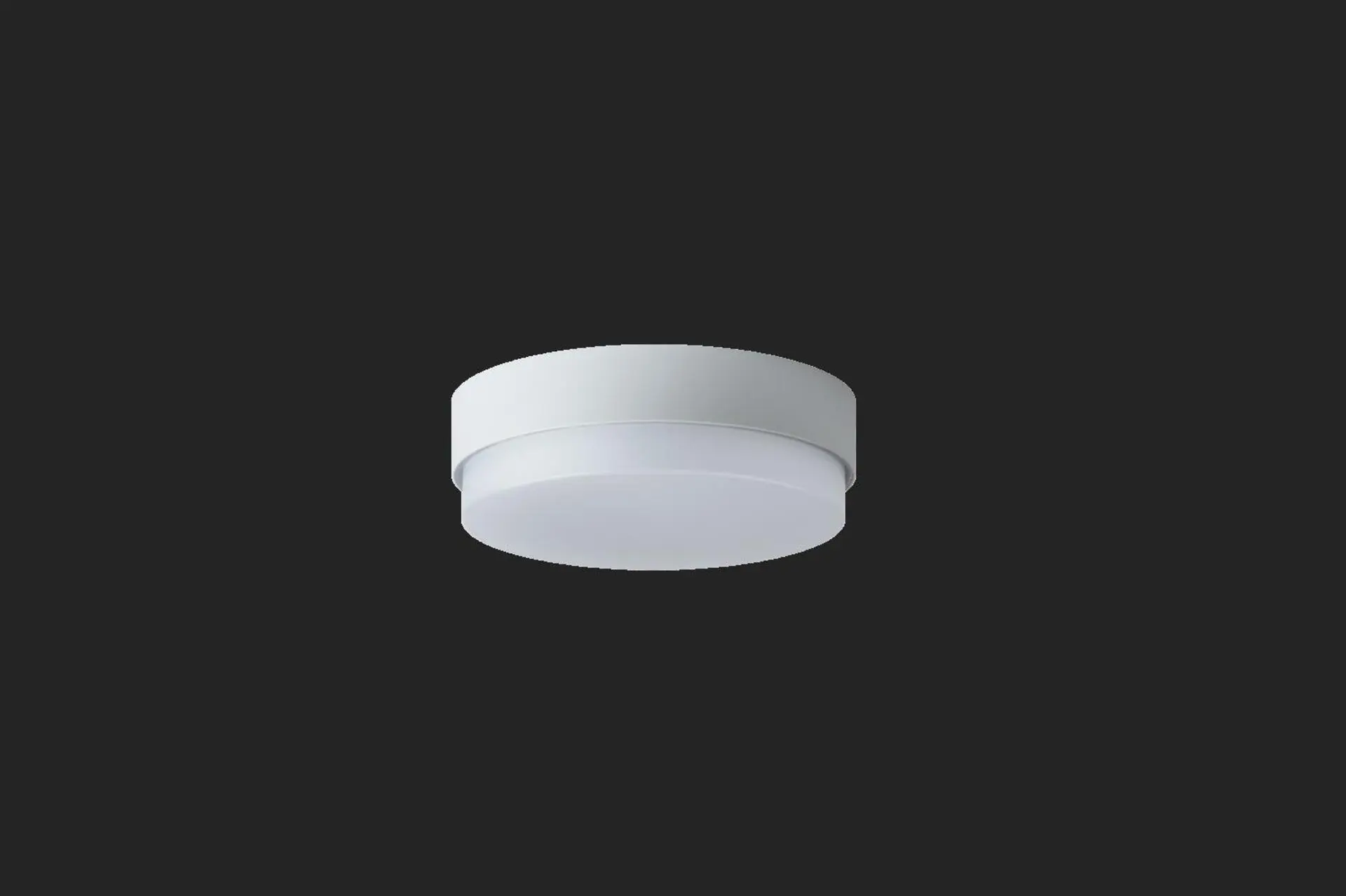 OSMONT TRI57214 TRITON 1 stropní/nástěnné průmyslové plastové svítidlo stříbrná / bílá IP65 3000 K 14W LED nouzové kombinované 3 h