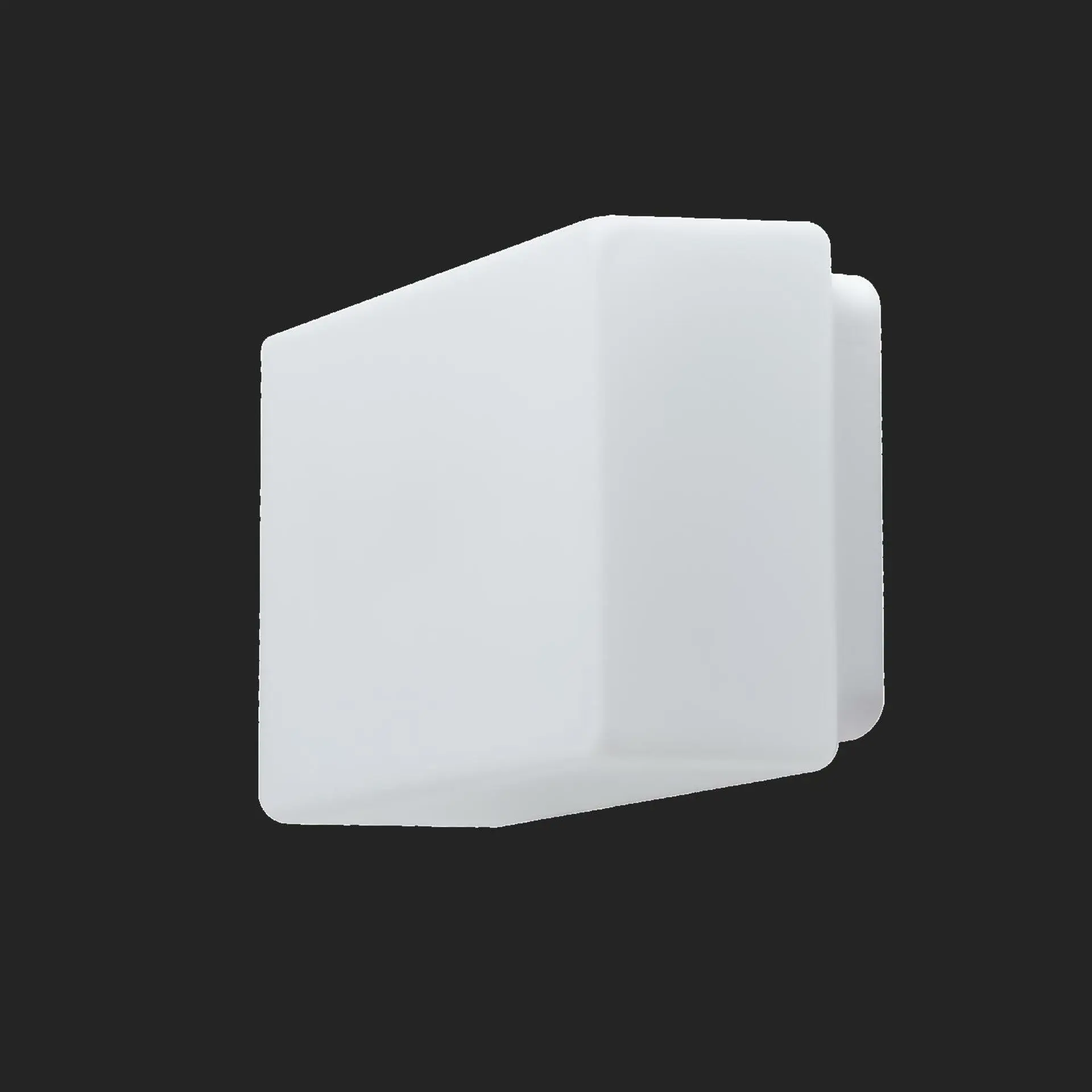 OSMONT JEN58257 JENA 2 stropní/nástěnné skleněné svítidlo bílá IP43 4000 K 15W LED nouzové kombinované 3 h