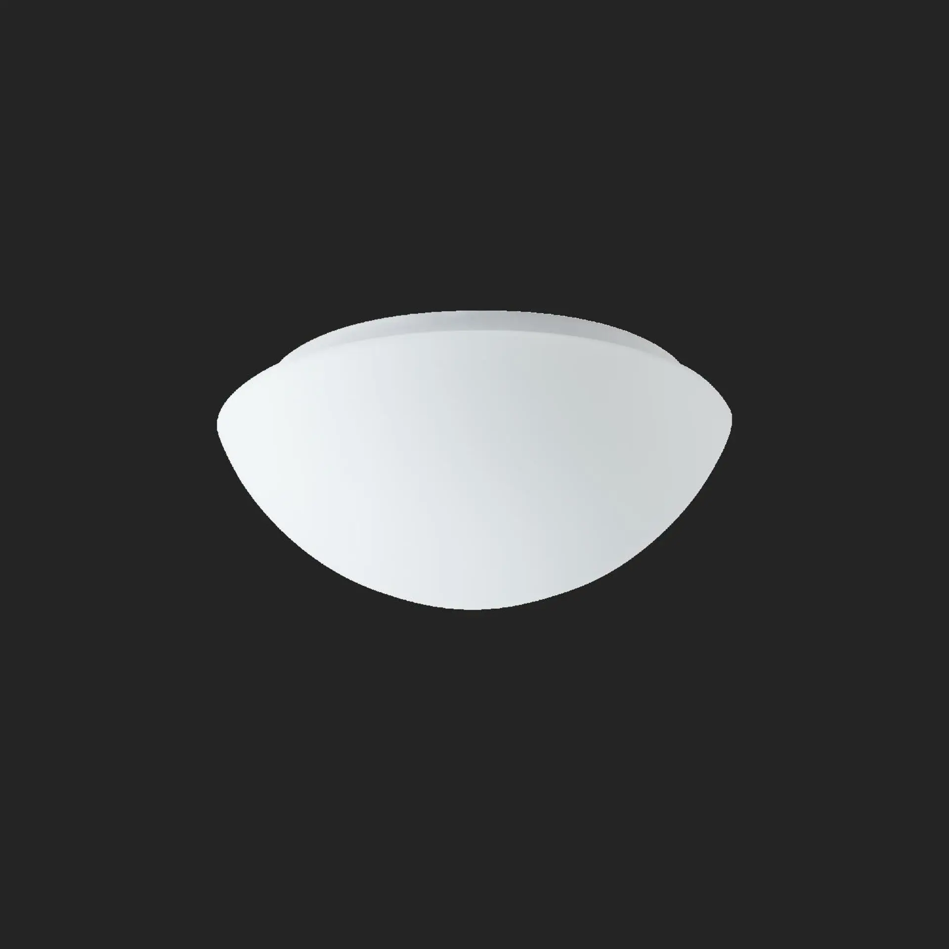 OSMONT AUR59008 AURA 2 stropní/nástěnné skleněné svítidlo bílá IP43 3000 K 15W LED nouzové kombinované 3 h
