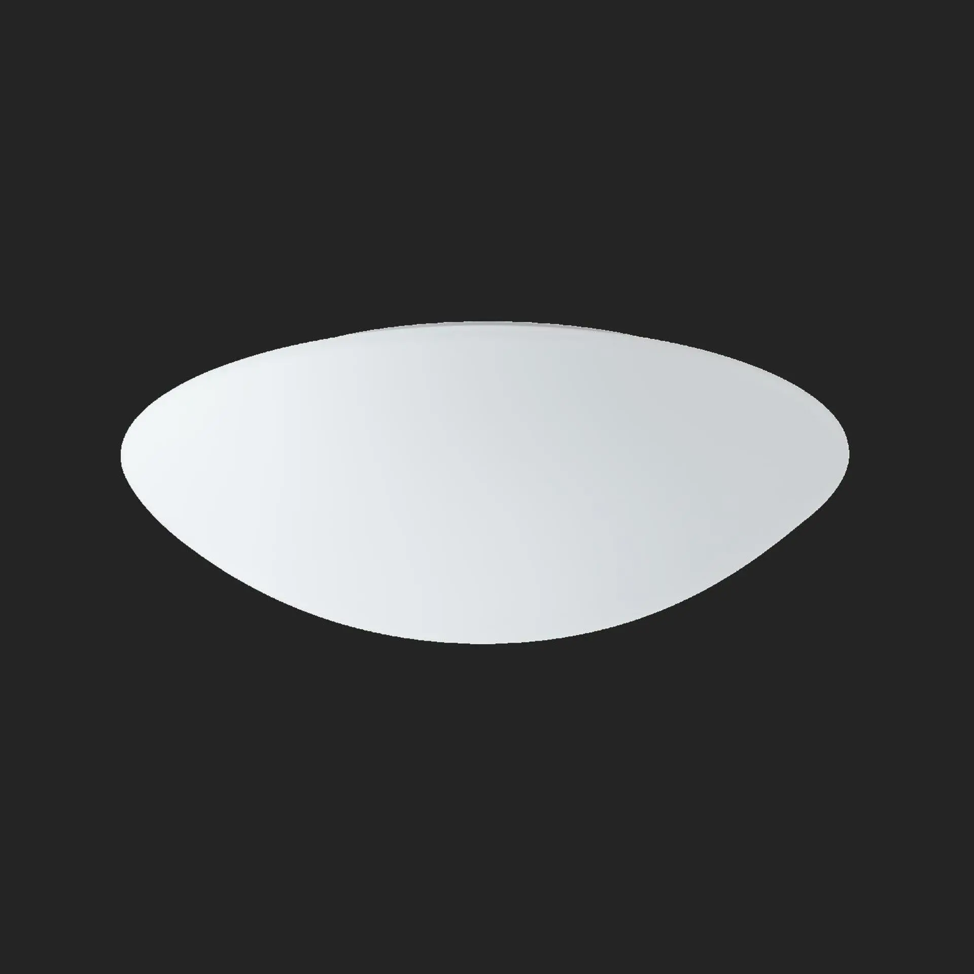 OSMONT AUR59031 AURA 4 stropní/nástěnné skleněné svítidlo bílá IP43 3000 K 20W LED HF nouzové kombinované 3 h