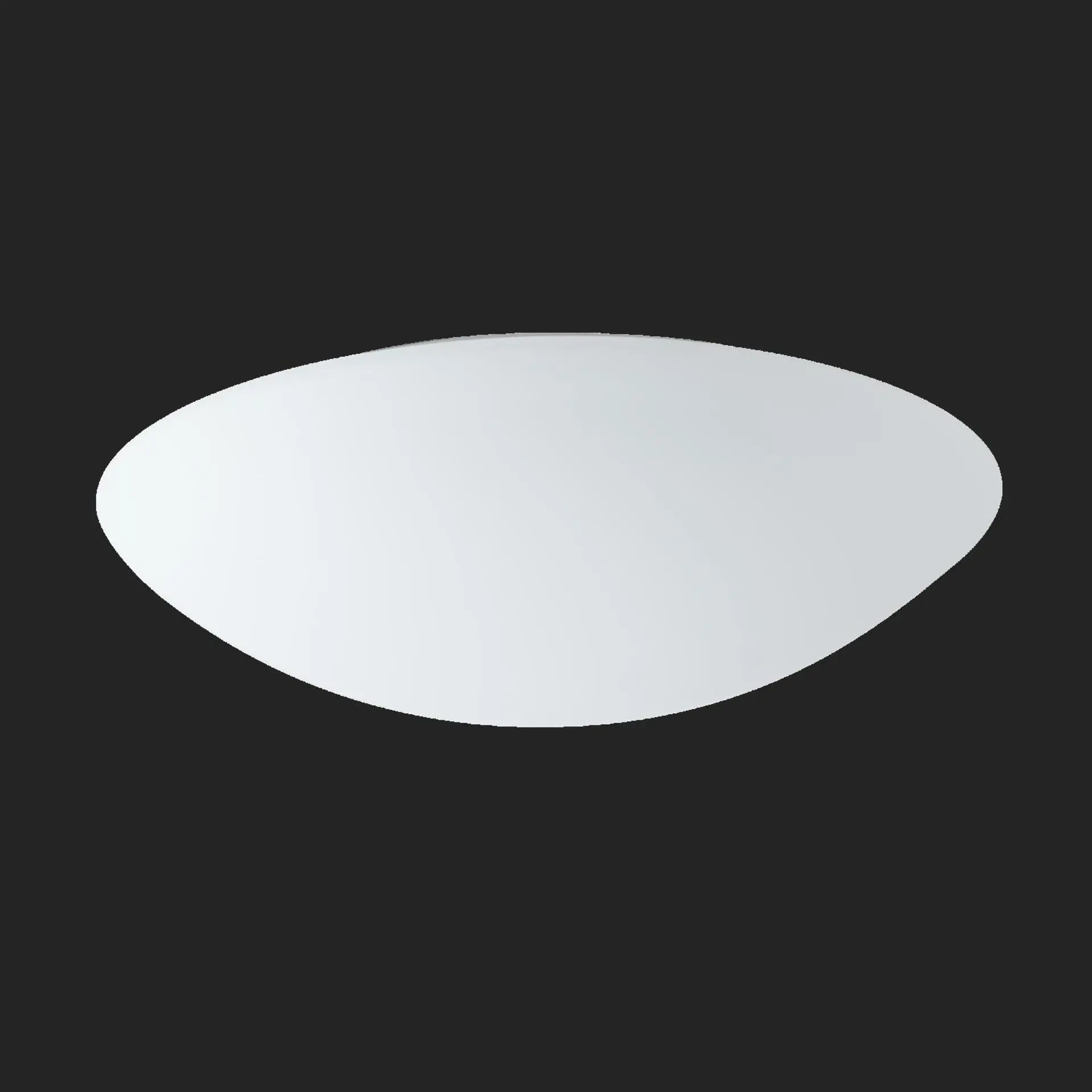OSMONT AUR59039 AURA 5 stropní/nástěnné skleněné svítidlo bílá IP43 3000 K 27W LED nouzové kombinované 3 h