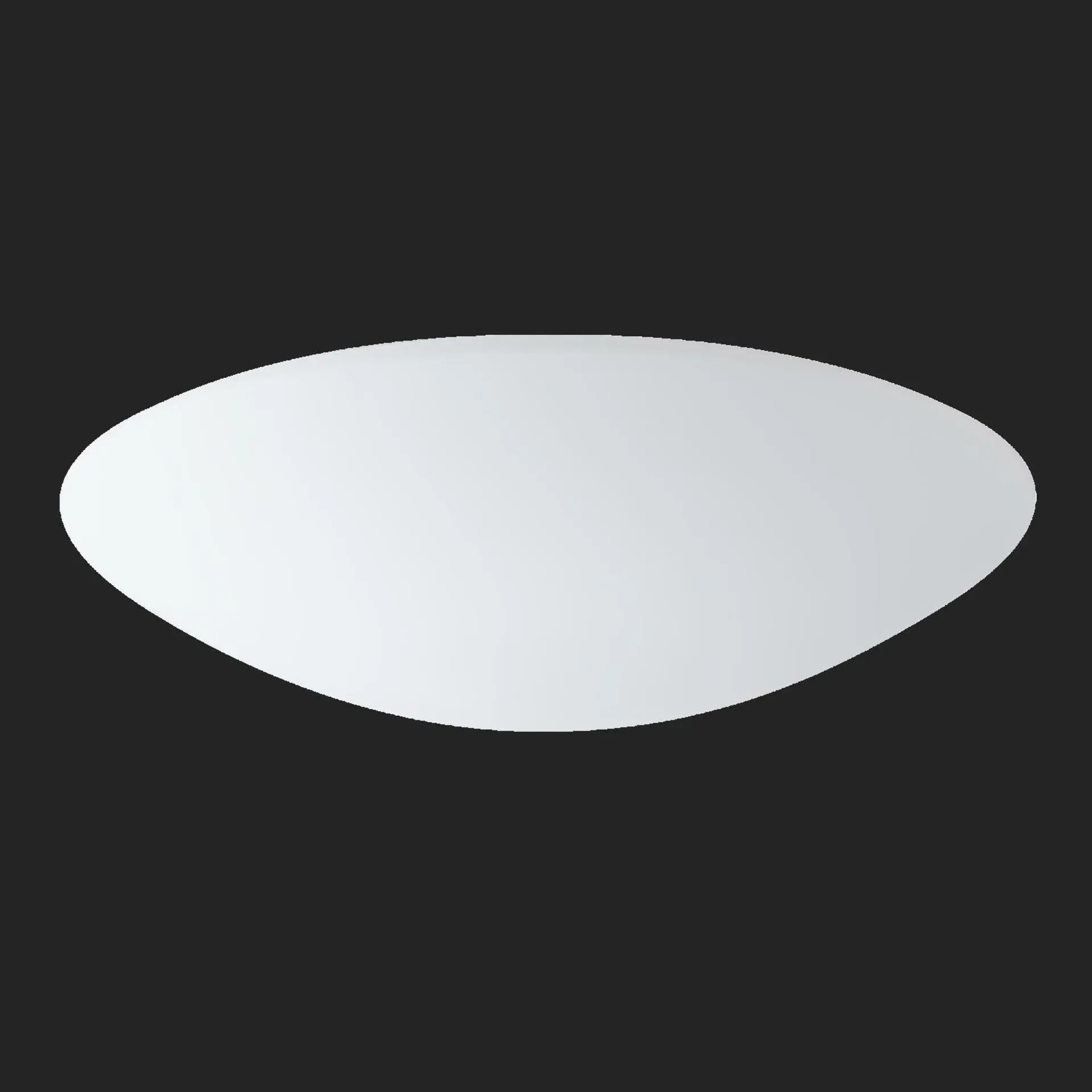 OSMONT AUR59247 AURA 9 stropní/nástěnné skleněné svítidlo bílá IP43 3000 K 35W LED nouzové kombinované 3 h