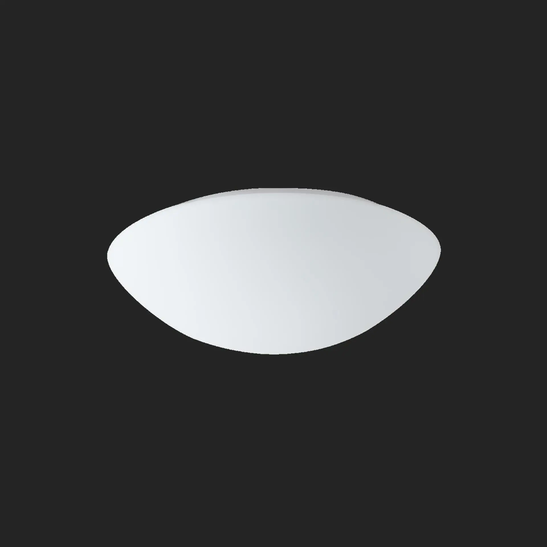 OSMONT AUR59519 AURA 3 stropní/nástěnné skleněné svítidlo bílá IP43 4000 K 19W LED nouzové kombinované 3 h