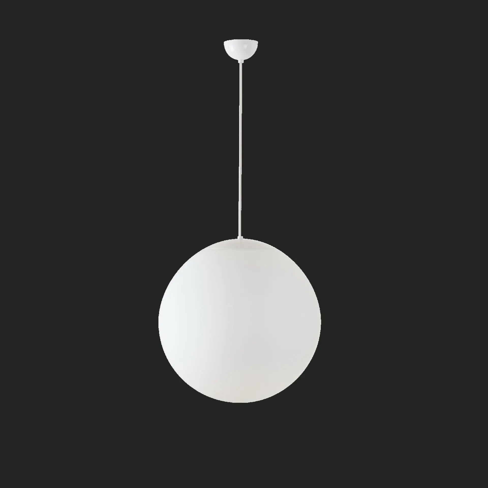 OSMONT ADR60356 ADRIA S4 závěsné skleněné svítidlo bílá IP40 3000 K 41W LED nouzové kombinované 3 h