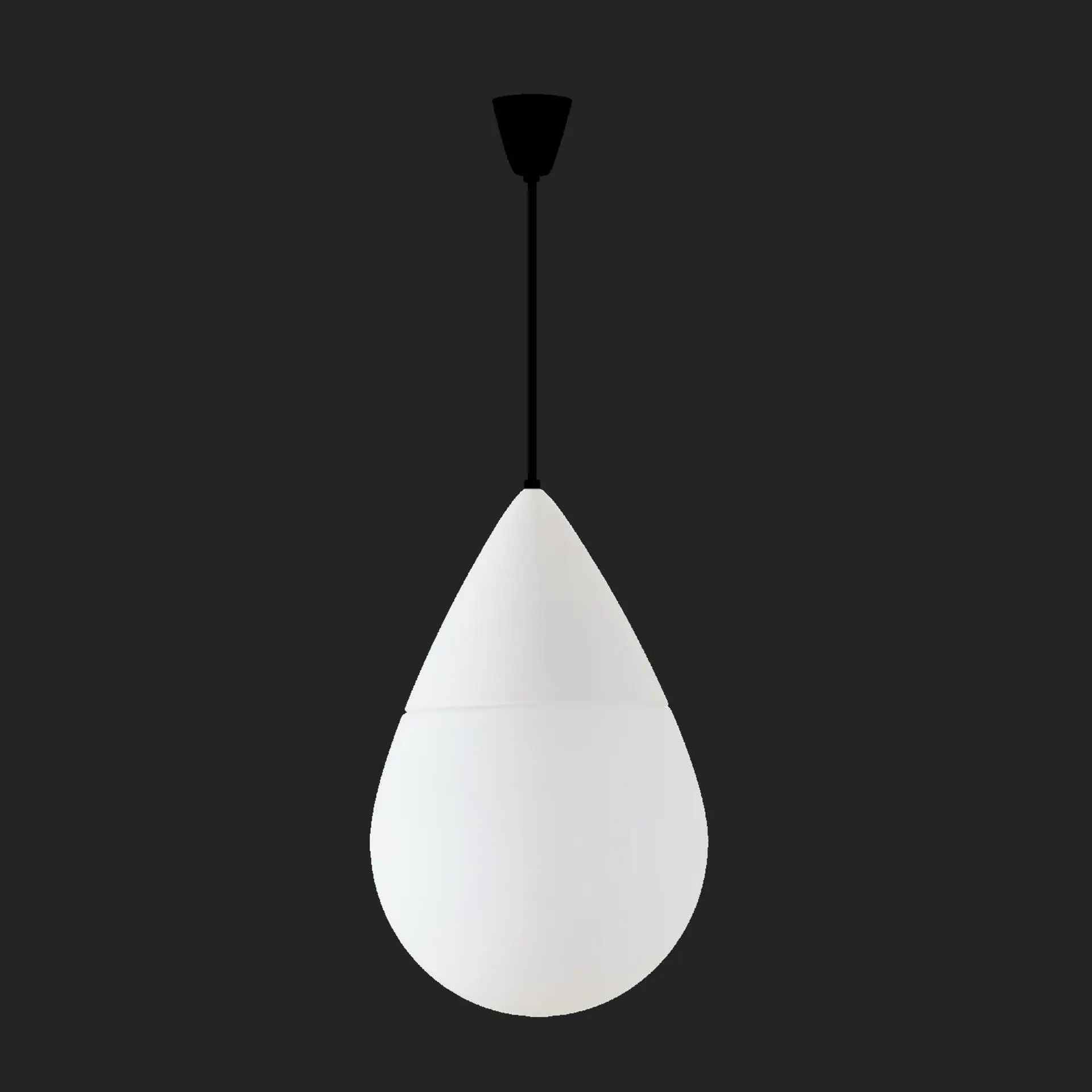 OSMONT DAN63066 DANAE S závěsné skleněné svítidlo černá / bílá IP40 3000 K 2x20/9W LED