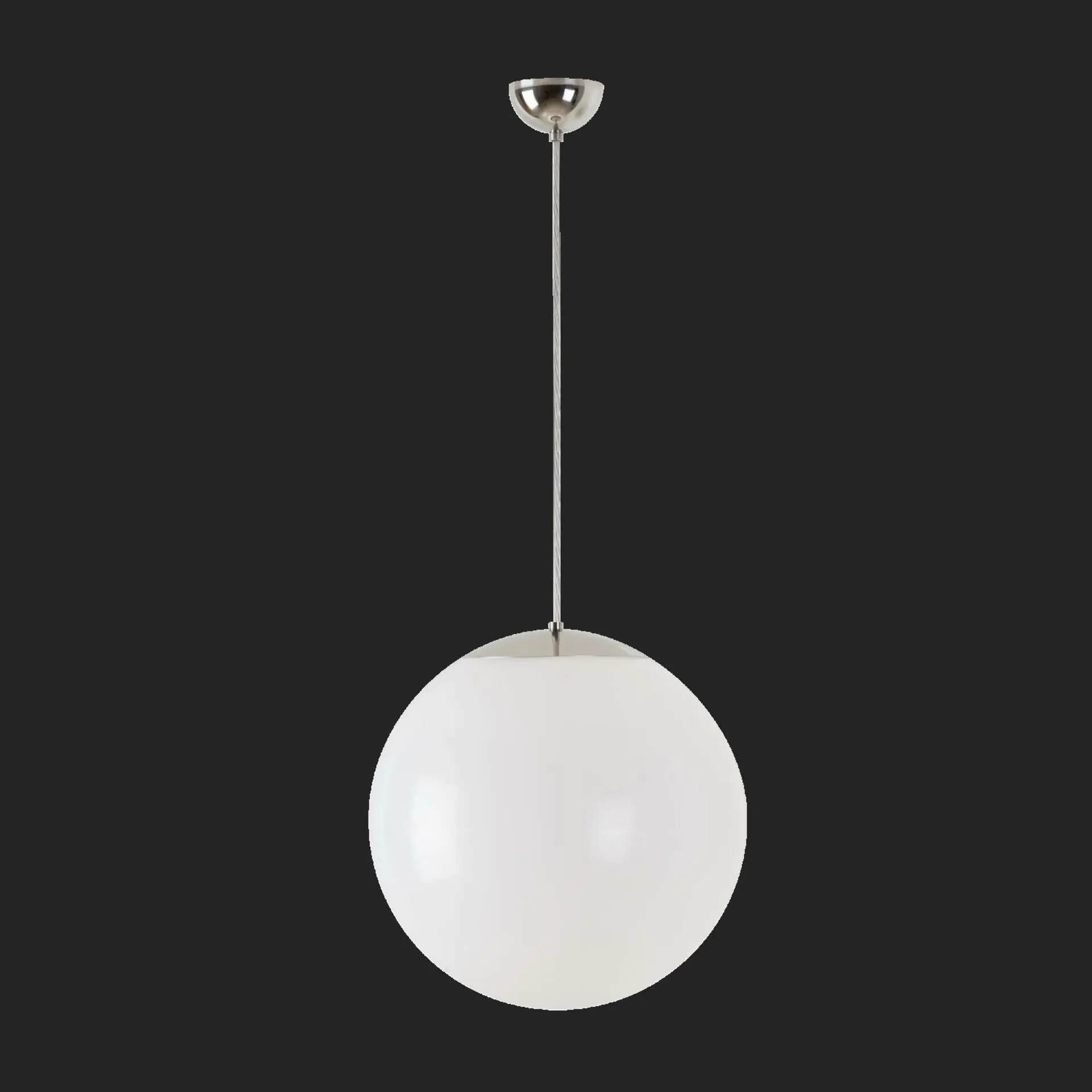 OSMONT ISI64816 ISIS S3 PM závěsné plastové svítidlo nerez leštěná / bílá IP40 4000 K 27W LED nouzové kombinované 1 h