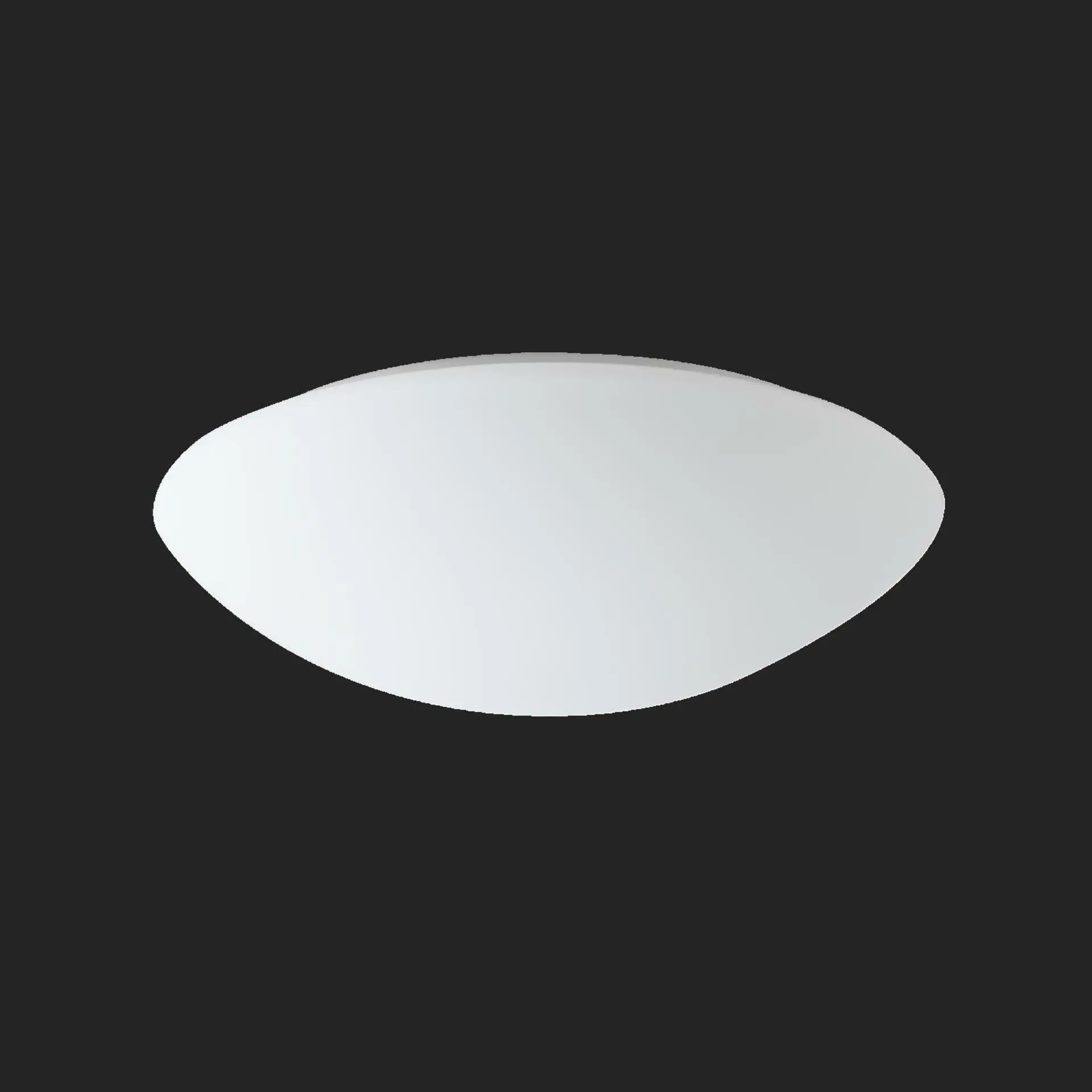 OSMONT AUR68558 AURA 11 stropní/nástěnné skleněné svítidlo bílá IP44 4000 K 27W LED HF nouzové kombinované 3 h