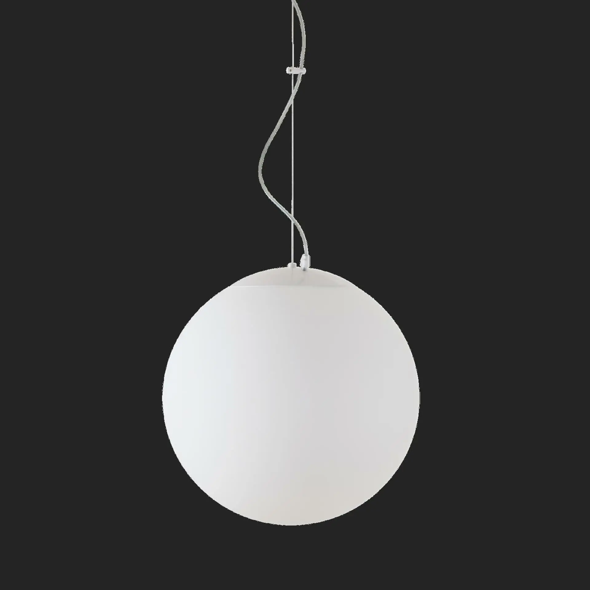 OSMONT ADR72085 ADRIA L3 HP závěsné skleněné svítidlo bílá IP40 3000 K 52W LED nouzové kombinované 3 h