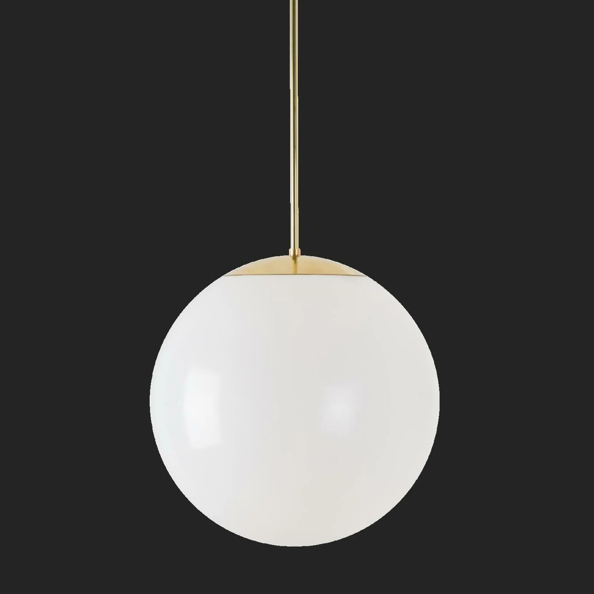 OSMONT ISI72128 ISIS P3 PM HP závěsné plastové svítidlo mosaz leštěná / bílá IP40 3000 K 52W LED nouzové kombinované 3 h