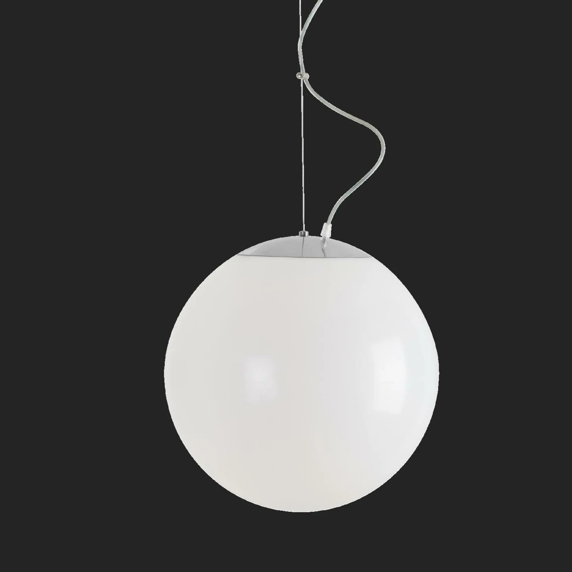 OSMONT ISI72221 ISIS L3 PM HP závěsné plastové svítidlo nerez leštěná / bílá IP40 3000 K 52W LED nouzové kombinované 3 h