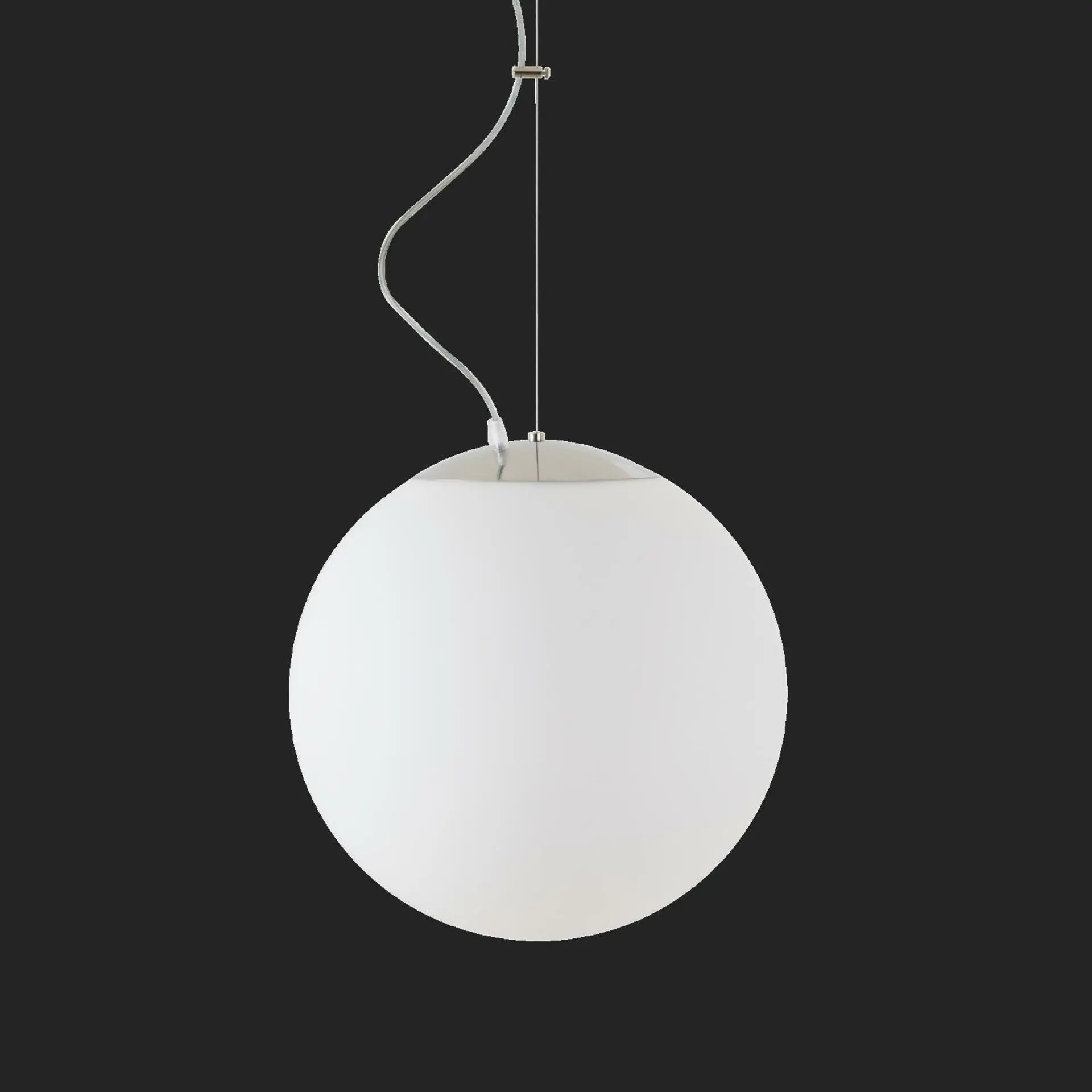 OSMONT ISI72251 ISIS L3 PM-M HP závěsné plastové svítidlo nerez leštěná / bílá IP40 3000 K 52W LED nouzové kombinované 3 h