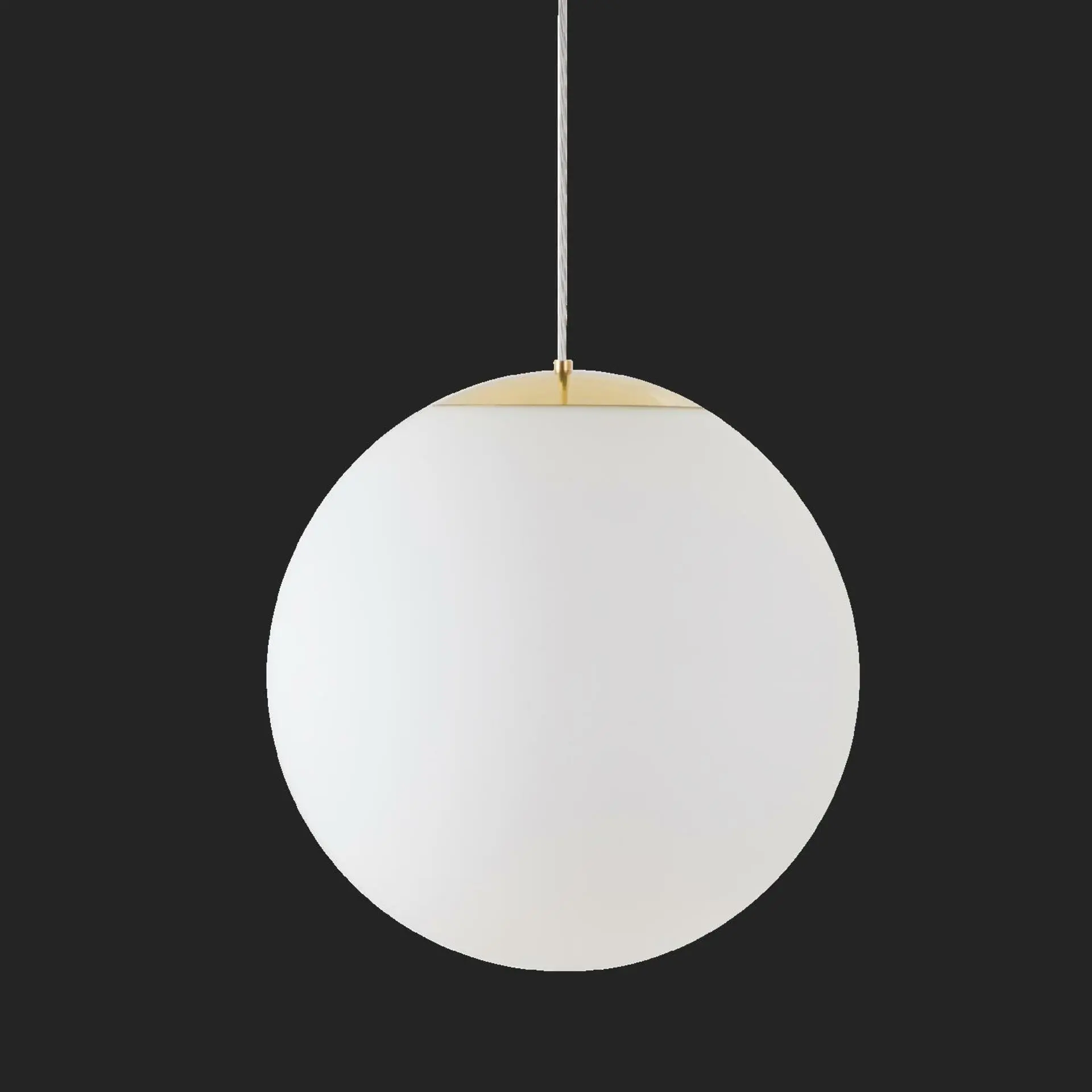 OSMONT ISI72272 ISIS S4 PM-M HP závěsné plastové svítidlo mosaz leštěná / bílá IP40 3000 K 58W LED nouzové kombinované 3 h