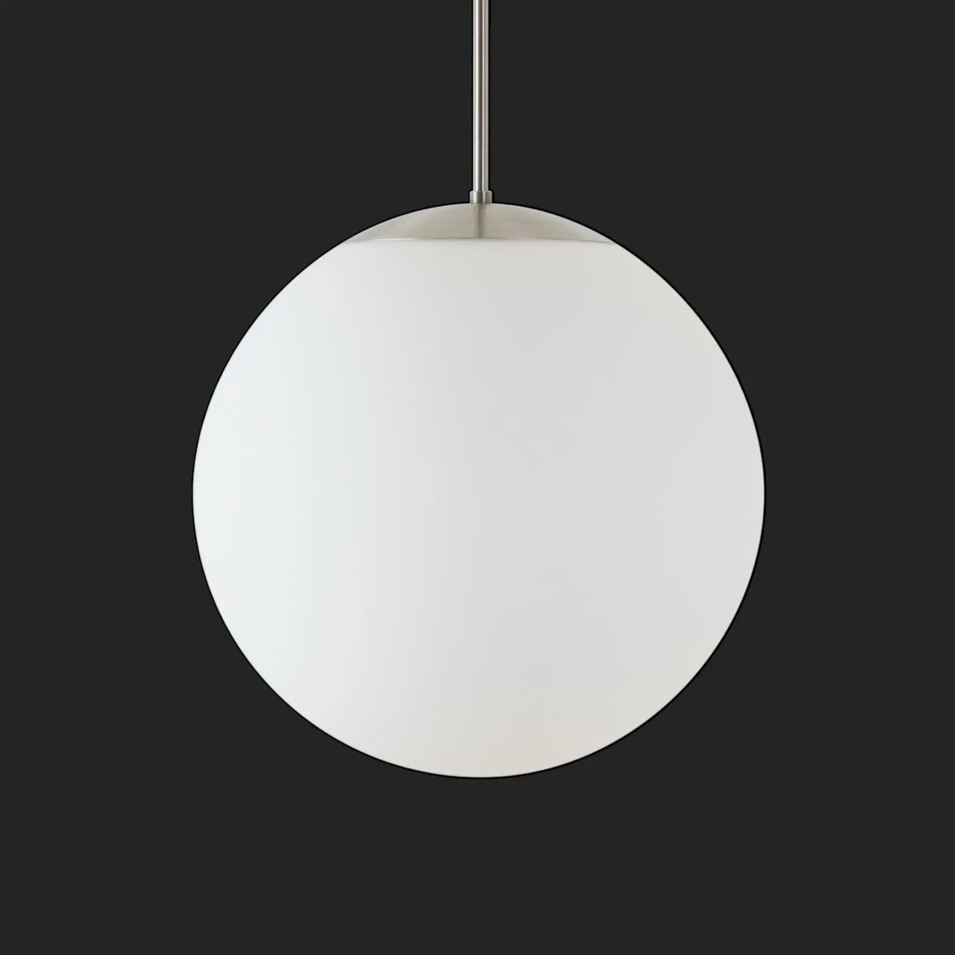 OSMONT ADR72531 ADRIA P3 HP závěsné skleněné svítidlo nerez broušená / bílá IP40 4000 K 52W LED nouzové kombinované 3 h
