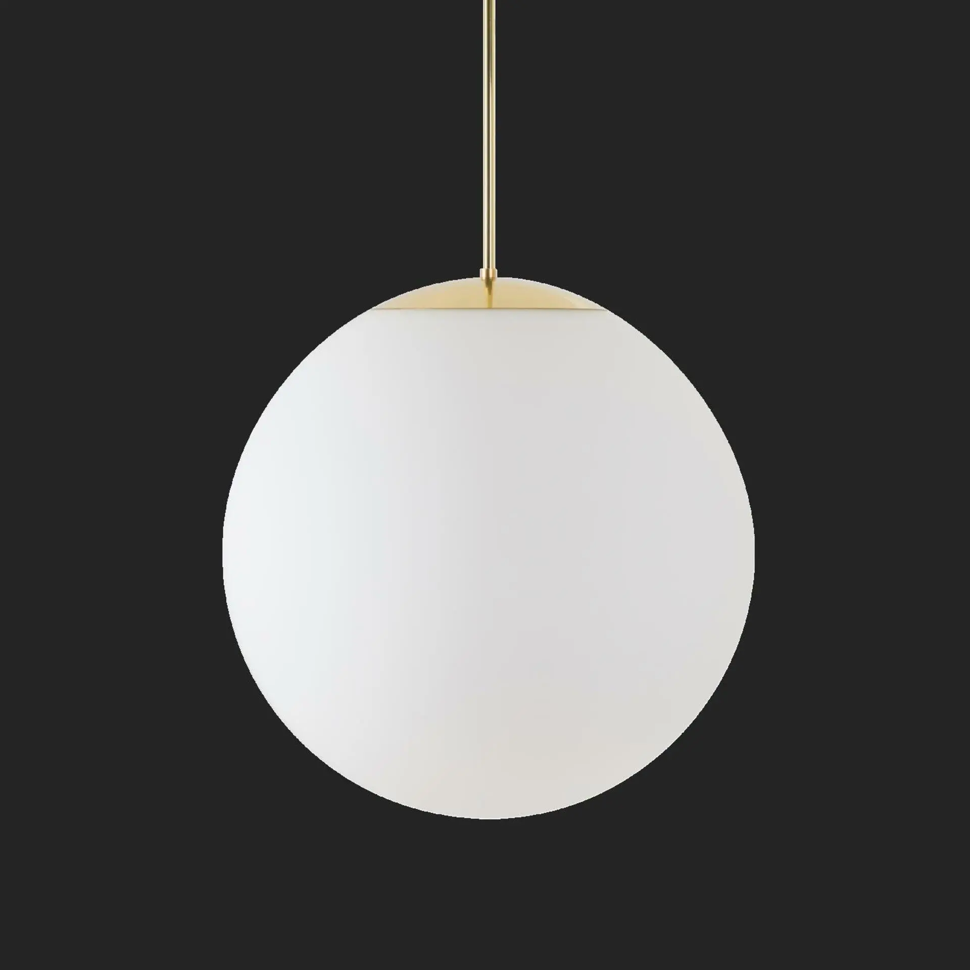 OSMONT ADR72548 ADRIA P4 HP závěsné skleněné svítidlo mosaz leštěná / bílá IP40 4000 K 58W LED nouzové kombinované 3 h