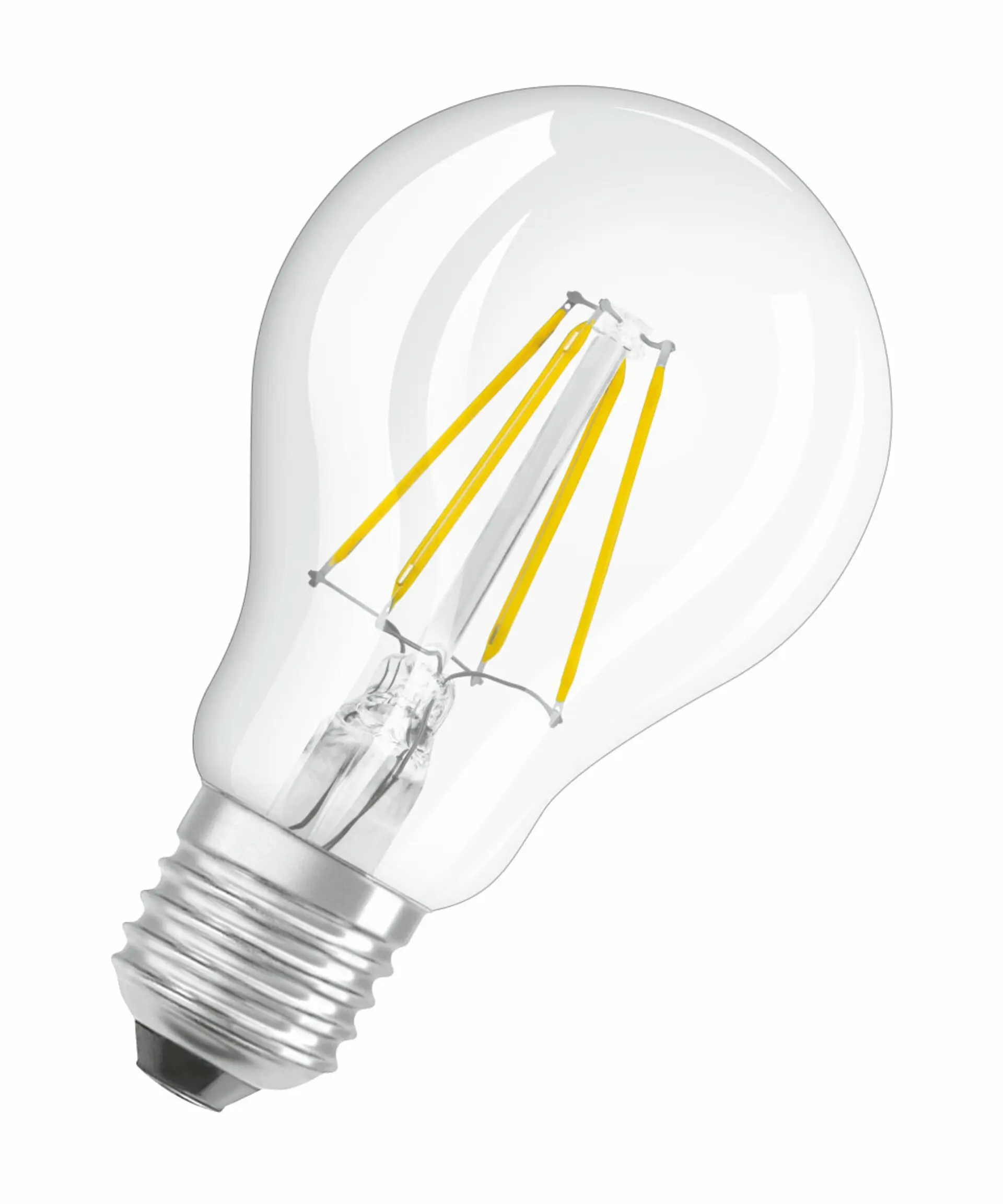 Průhledná LED žárovka E27 4 W CLASSIC A, teplá bílá
