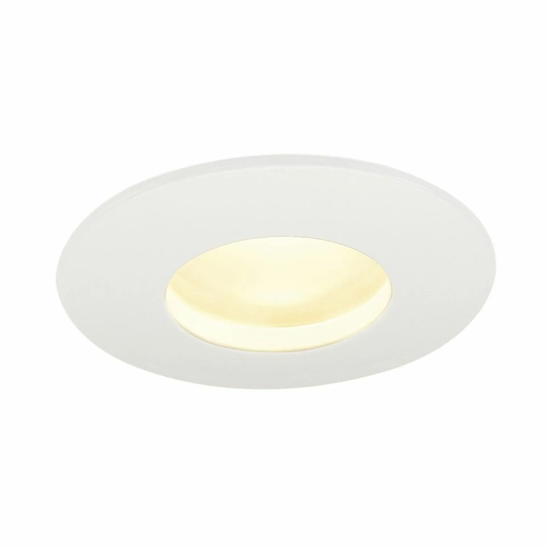 BIG WHITE SLV OUT 65, venkovní stropní vestavné svítidlo, LED, 3000K, kulaté, bílé, 38°, 12 W, vč. ovladače 114461
