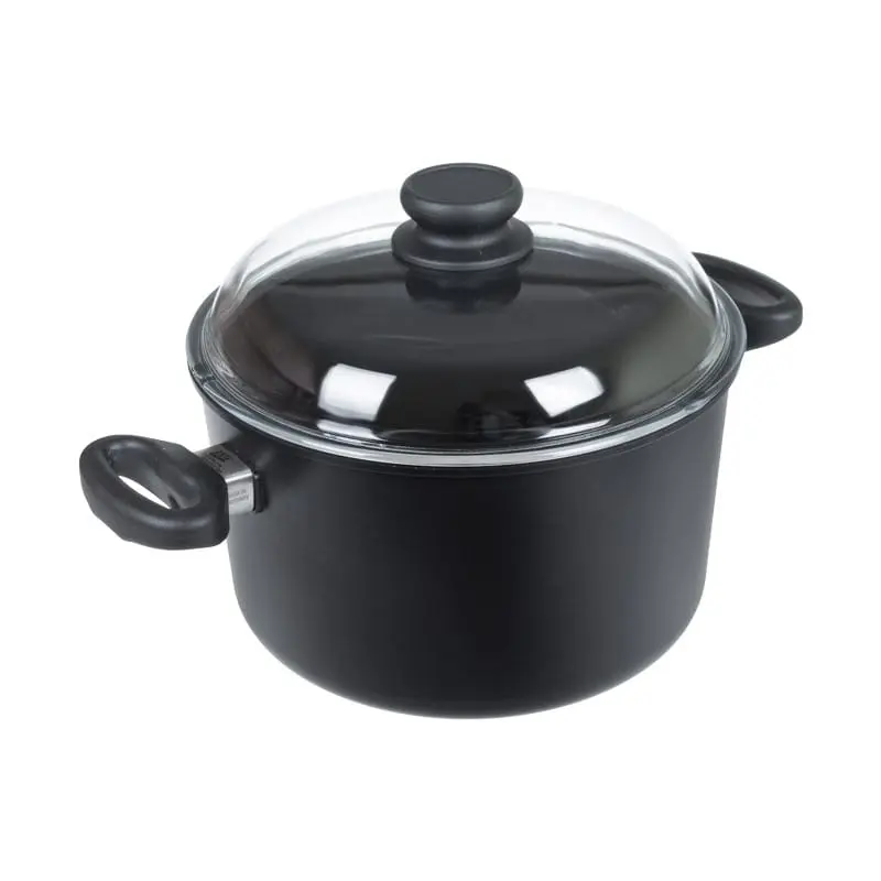AMT Gastroguss Indukční titanový hrnec ø 24 cm x 14 cm / 5.0 l s poklicí