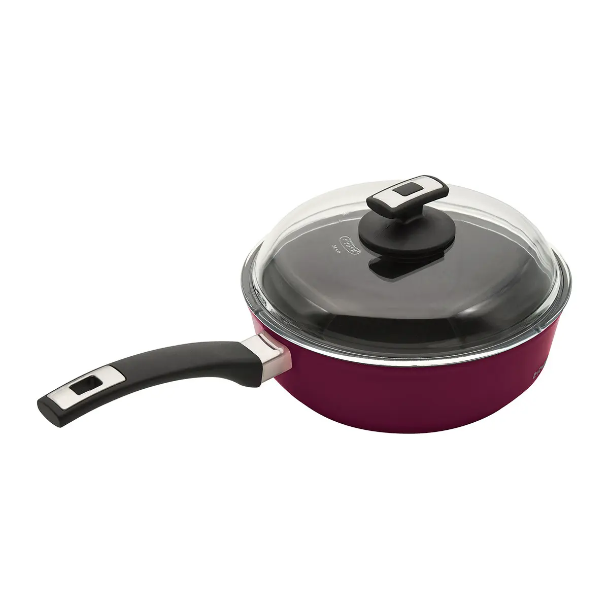 Top Alulit Titanová pánev ø 24 cm x 7 cm / 2.7 l s poklicí, bordó