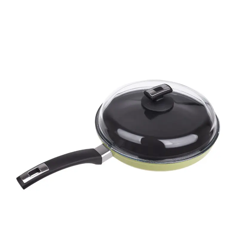 Top Alulit Indukční titanová pánev ø 28 cm x 5 / 2.6 l cm s poklicí, světle zelená