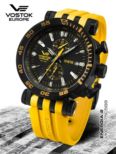 pánske hodinky Vostok-Europe ENERGIA Rocket chrono line VK61/575C589S + dárek zdarma