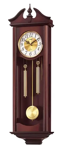 Nástěnné kyvadlové hodiny Rhythm s mechanickým odbíjením 4MJ742RH06 + DÁREK ZDARMA