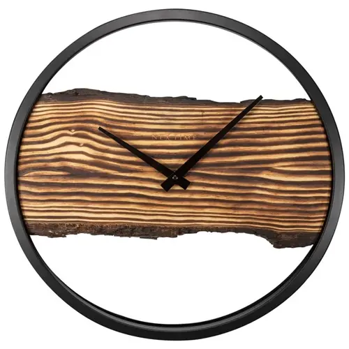 Nástěnné dřevěné hodiny NeXtime 45 cm 3263BR + dárek zdarma