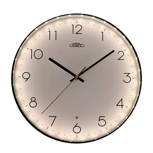 Nástěnné hodiny Prim se světelným a zvukovým senzorem E01.4296.90