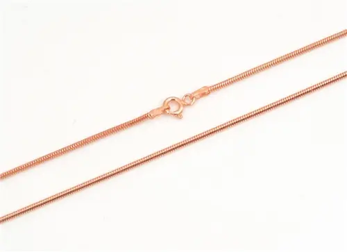 Dámský stříbrný pozlacený řetízek hádek 45cm STRR0459F