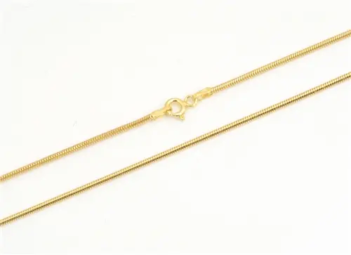 Dámský stříbrný pozlacený řetízek hádek 50cm STRR0469F