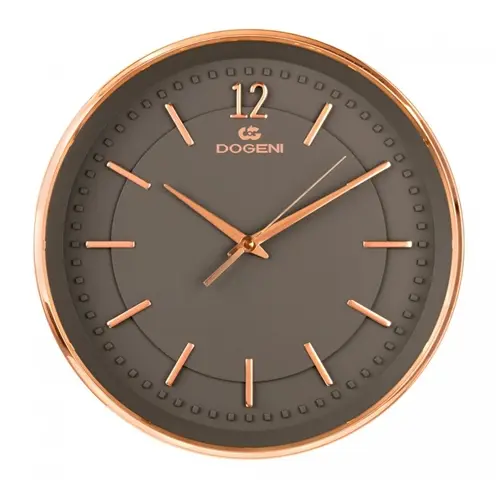 Moderní nástěnné hodiny Dogeni WNP018RG + dárek zdarma