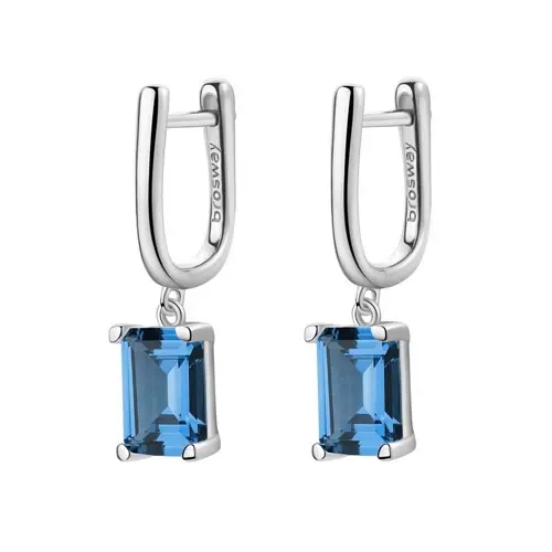 Stříbrné náušnice Brosway Fancy Freedom Blue FFB07 pár + dárek zdarma