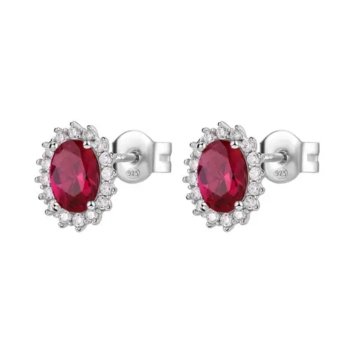 Stříbrné náušnice s rubíny Brosway Fancy Passion Ruby FPR15 + dárek zdarma