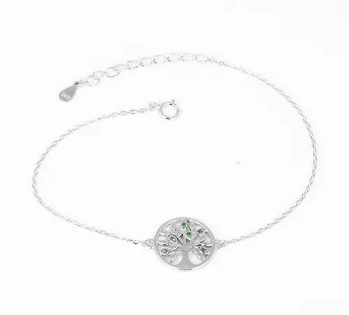 Dámský stříbrný náramek strom života 17-20 cm STNA0777F