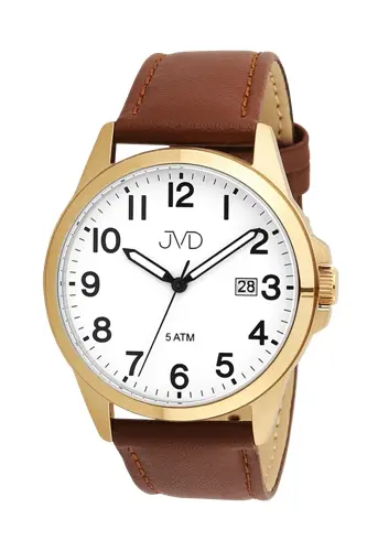 Pánské klasické pozlacené hodinky JVD J1131.8