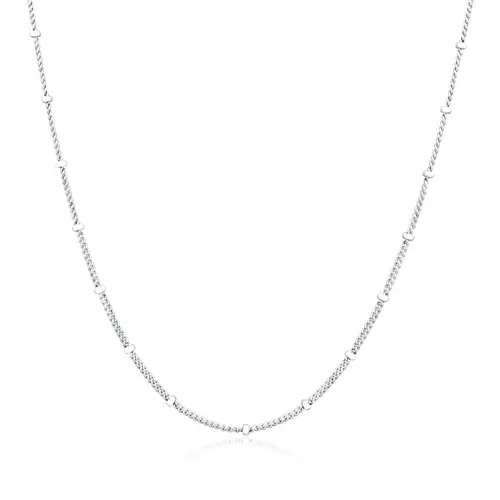 Stříbrný kuličkový řetízek 50 cm STRR0572F