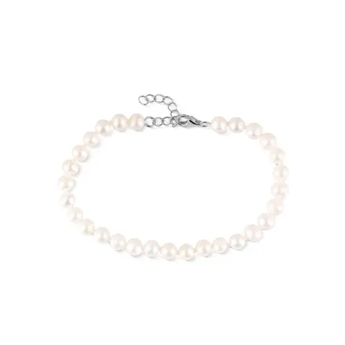 Perlový náramek ze sladkovodních perel 17-20 cm SVLB0020SD2P118 + dárek zdarma