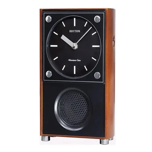 Bicí stolní hodiny Rhythm CRH158NR06 + DÁREK ZDARMA