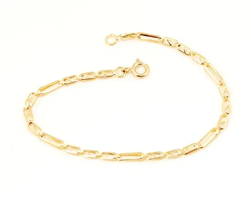 Dámský zlatý náramek 18 cm ZLNA1590F + dárek zdarma