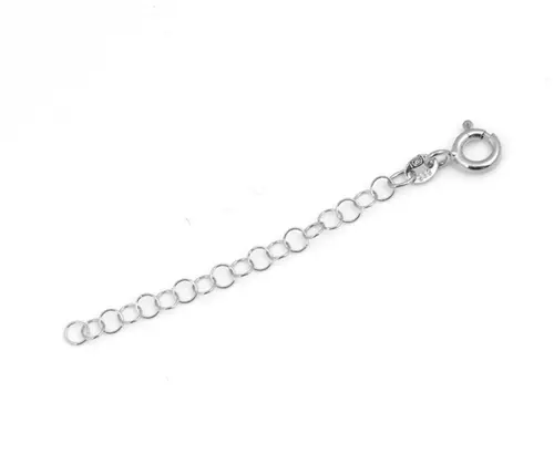 Prodlužovací řetízek z bílého zlata 5 cm PRZLR005F + dárek zdarma